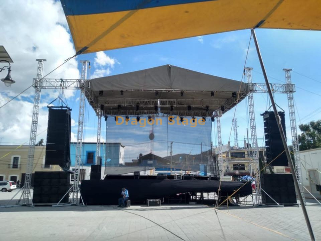 Échelle de plate-forme en aluminium Rack de haut-parleurs 15x10x9m