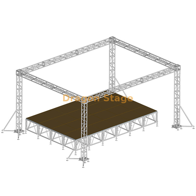 Botte en aluminium 5x3x3m de support d'éclairage d'étape de mariage d'hôtel