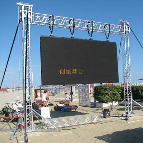Botte noire en aluminium d'éclairage de DJ de boulon/botte de support d'écran de LED/système de botte de poteau de but pour des événements 20×60 pi