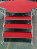 Étape ronde en bois rouge portative en aluminium avec le diamètre d'escaliers 4m 1.6-2m haut