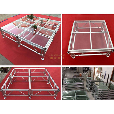 Scène mobile en verre de plexiglas de mariage de haute qualité de la Chine