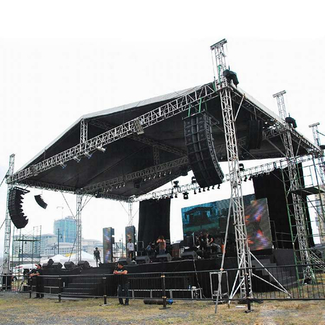 Ferme de scène de toit en aluminium pour l'éclairage de scène, le gréement et les événements de concert 18x12x10m