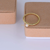 Bagues empilables minimalistes bijoux plaqué or personnalisé minuscule bague perle d'eau douce