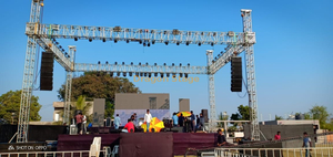 Ferme de publicité extérieure, événement professionnel, fête, Portable, installation facile, divertissement, Concert, 60x40x30 pieds (18x12x9m)