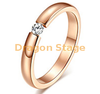 Fiançailles Or Rose Mode Bijoux Femme Diamant Doigt Nouveau Design Bague De Mariage En Gros