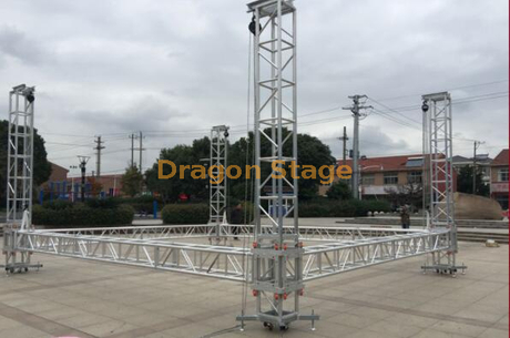Poutre de son de concert portable carrée en aluminium 6x6x5m