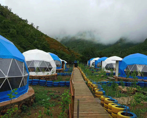 Maison ronde de tente de dôme d'igloo sur la montagne pour des dômes extérieurs d'hôtel Maison ronde de fibre de verre de haute qualité