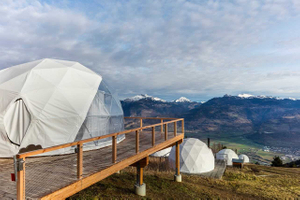 maison de tente de dôme géodésique de glamping préfabriqué imperméable de PVC d'événement extérieur