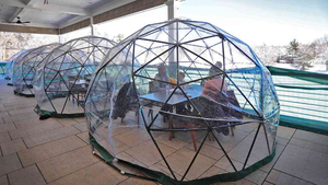 Tente gonflable transparente de sphère de tente gonflable de dôme de 5m Tente gonflable de bulle de cristal