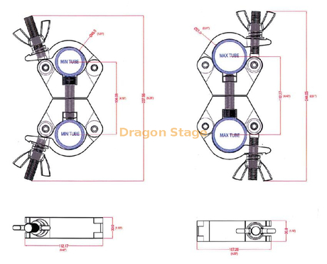 Gentry Event Stage Light Clamps Types d'art