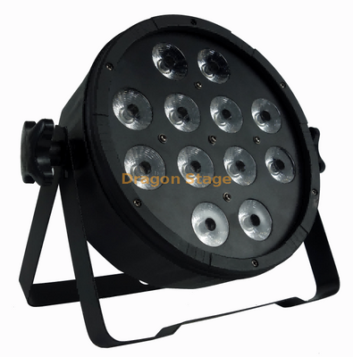 12 Perles 5-en-1 Plastique Plat Par Lumières Extérieures Led Par Lumière