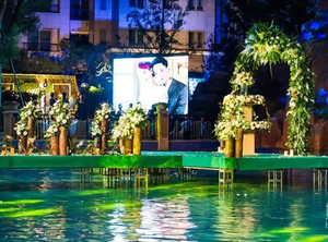 plexiglas verre extérieur portable mariage concert piste de danse acrylique scène plate-forme piscine