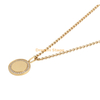 Femmes Disque Collier Dainty Chaîne Amitié Couples Argent Cristal Pendentif Ras Du Cou Vente Chaude Coin Colliers