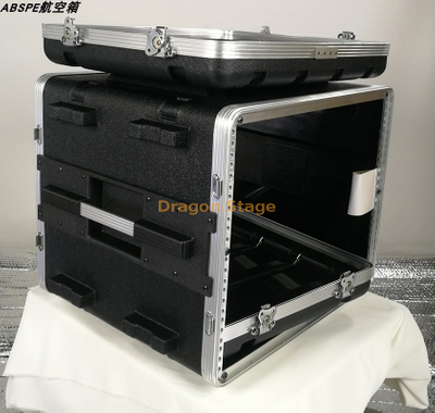 ABS 8U Roues 19 pouces Housse de protection en ABS