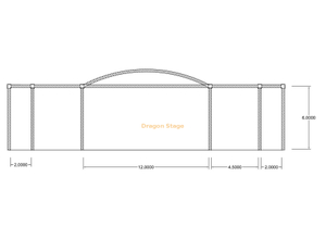 Truss d'éclairage circulaire de toit audio de musique personnalisée 12x7x6m 