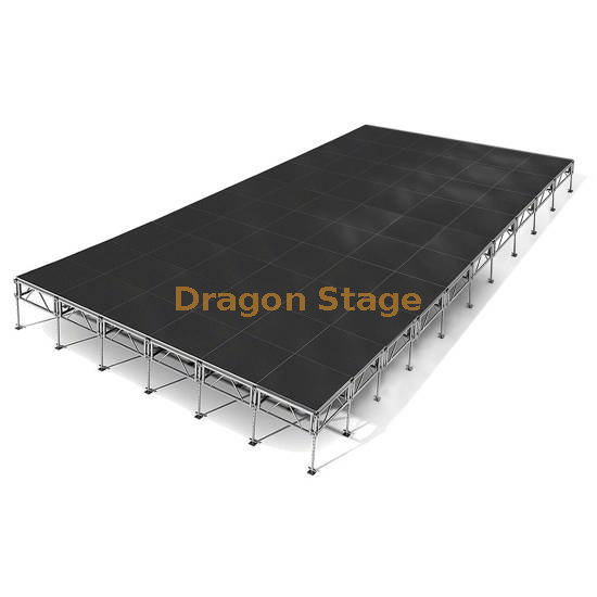 Scène portative réglable faite sur commande en aluminium de 18x12m 60x40ft