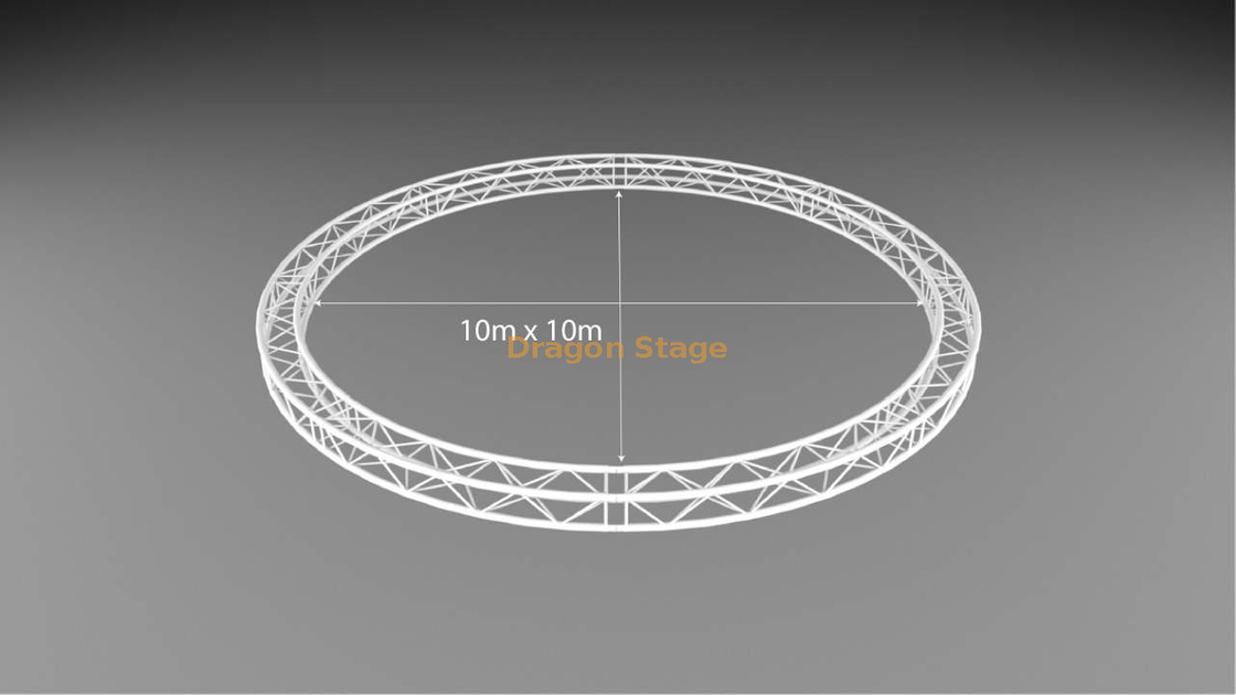 Botte d'éclairage audio d'église en aluminium ronde carrée 10m 