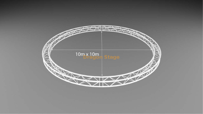 Truss d'éclairage audio d'église en aluminium rond carré 10m 