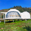 Maison d'hôtel de tourisme de tente de dôme d'événement avec la salle de bains dans le camping