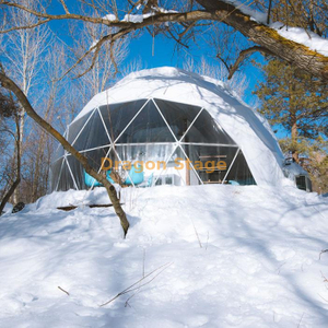 Tente de camping de dôme d'événement coupe-vent et de résistance au feu d'hiver