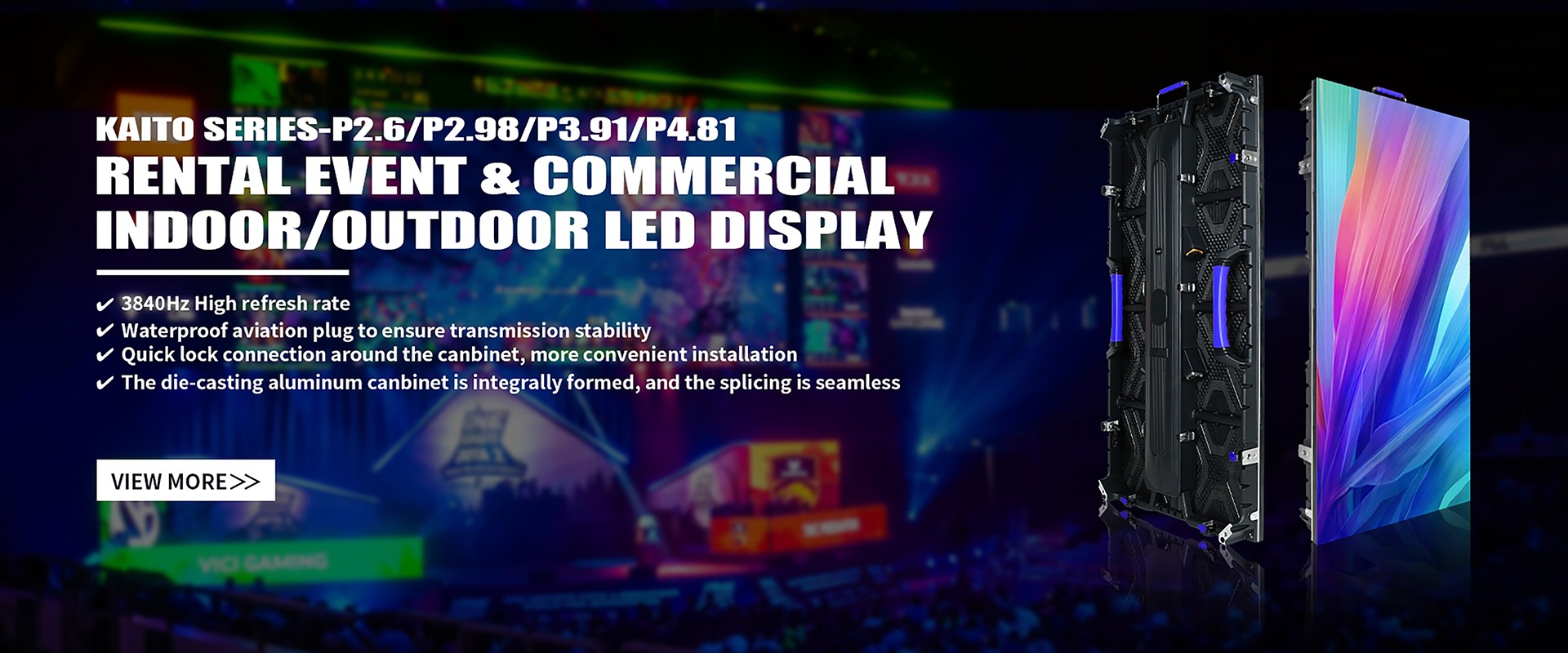 AFFICHAGE LED COMMERCIAL POUR ÉVÉNEMENTIEL DE LOCATION