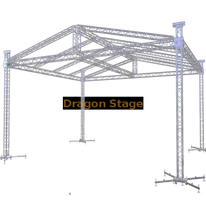 Scène de toit de concert d'événement extérieur en aluminium 10x8x6m