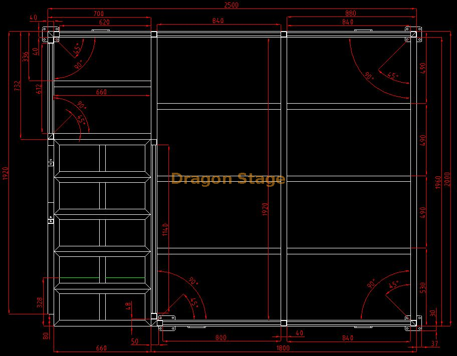 Plate-forme de travail mobile Radome en aluminium (1)