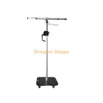 Support de poteau de levage d'éclairage portable mobile en aluminium