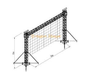 Le fond suspendu en aluminium a mené la ferme 8x6m