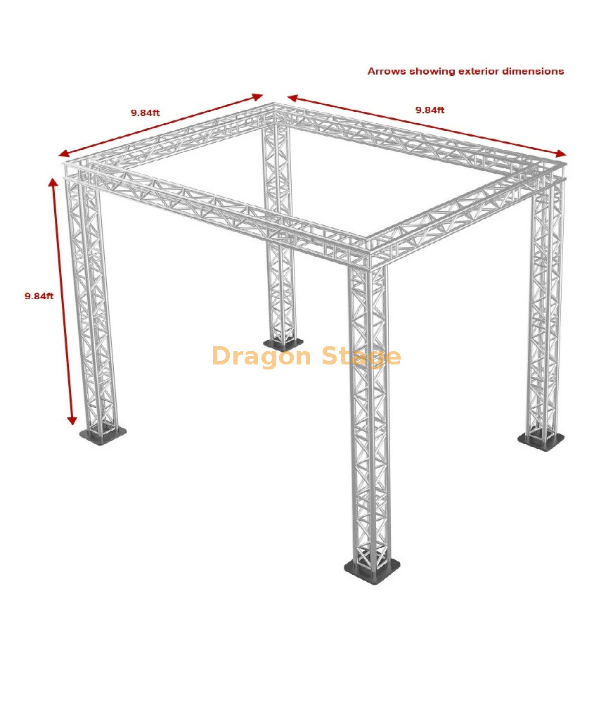 290 mm Structure du cadre de stade de robinet noir de 290 mm pour les activit&eacute;s 3x3x3m