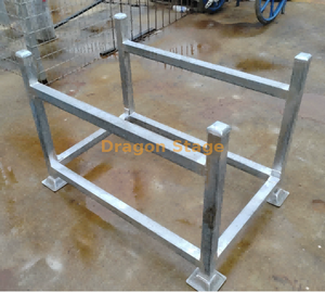 Support de rangement pour échafaudage Ringlock robuste | Palette de stockage d'échafaudage en acier galvanisé