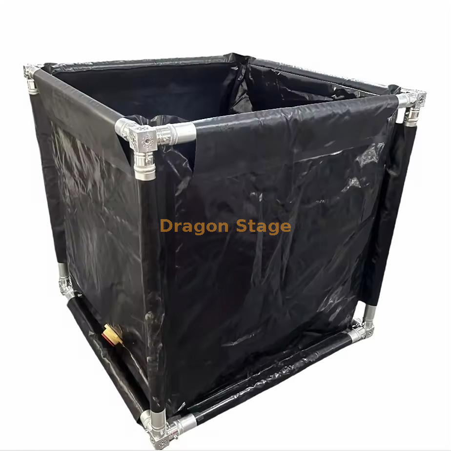 1 tonne Spigot Truss Portable PVC Water Ballast Tanks Barrel 1x1x1m