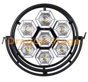7 lumières de fond circulaires hexagonales à pixels LED