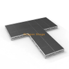 Kit de scène portable en forme de T 8,54 x 7,32 m | Plate-forme modulaire en aluminium à hauteur réglable de 0,4 à 0,8 m
