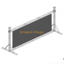 système de botte de soutien d'écran du poteau LED de but d'alliage d'aluminium de 11x5m