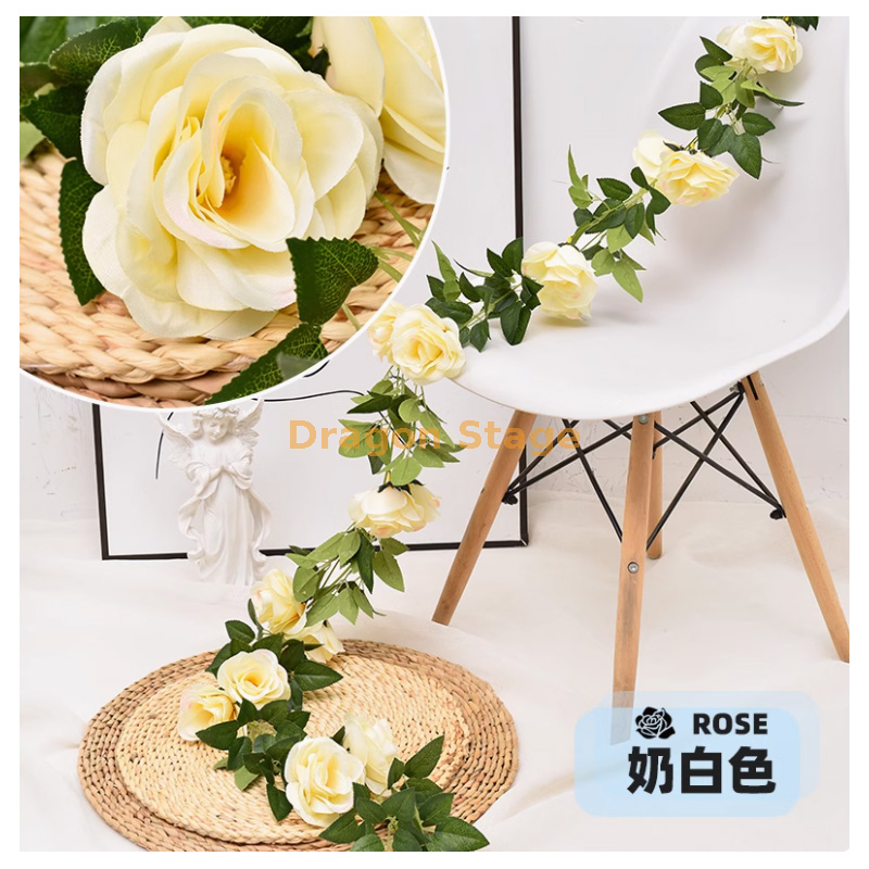 浅棕色 奶白色 -10 朵特大玫瑰 1 条