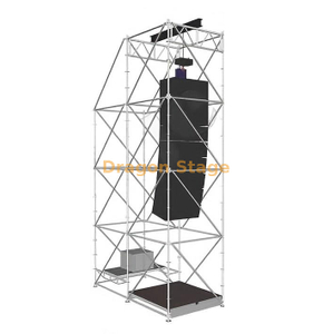 Système de suspension de réseau de lignes Ringlock DragonStage 2x4x8m avec ballast et plate-forme de travail