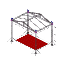 botte en aluminium légère professionnelle de toit de triangle de 9x6x9m