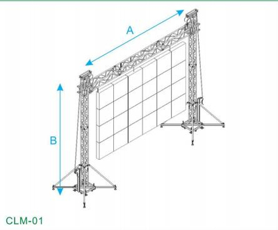 Système de poteau de but Global Truss 3x5m