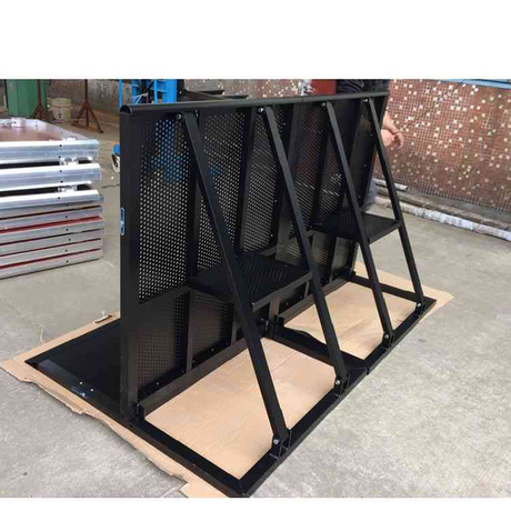 Barrières de protection en aluminium Barrière de barrière de contrôle des foules Barricade noire