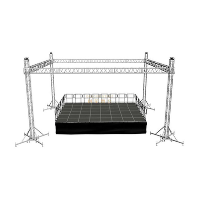 Système de ferme d'éclairage portable en aluminium pour musique 6x5x6m