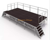  32x16ft extérieur en aluminium portable scène événement scène 4x8ft pont avec rails de scène 9.76x4.88m hauteur 0.8-1.2m de haut