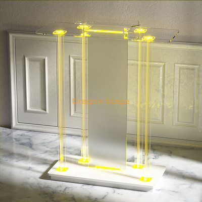 Podium Acrylique Pour Bureau Clair Église Podium Stand Acrylique Plexiglas Chaire pour Église