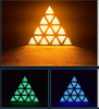 La matrice triangulaire allume la KTV polychrome allume la barre d'éclairage d'ambiance met en lumière la représentation de mariage