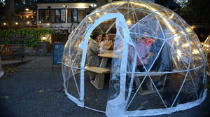 Tente de camping à bulles gonflable transparente Tente à dôme transparent gonflable Tente à bulles gonflable avec 2 tunnels