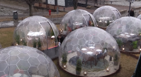 Tente dôme de Glamping géodésique robuste transparente de 6 m pour le Camping de mariage de fête d'événement
