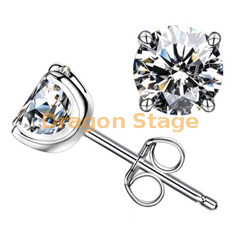 Boucles d'oreilles de mariage pour femmes de haute qualité bijoux Zircon S925 boucle d'oreille de mariage en argent Sterling