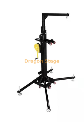 Support à manivelle en teel avec stabilisateurs pour haut-parleur 2-6m