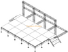 Fond de scène en aluminium Fond de bannière plat Truss / Support de bannière plat en aluminium Truss 6x4m