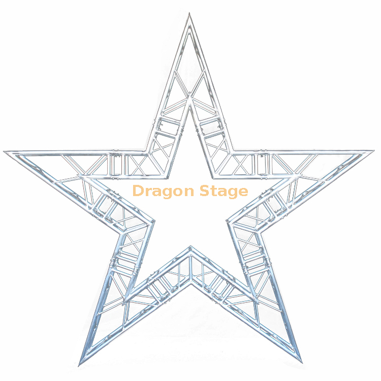 Truss en aluminium personnalisé en forme d'étoile pour la décoration de mariage, conception artistique
